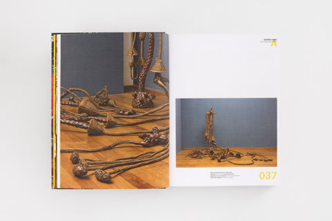 Página interna do livro "Pinacoteca de São Paulo – 120 anos", mostrando obras do Advânio Lessa