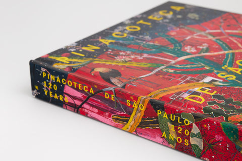 Detalhe da capa do livro "Pinacoteca de São Paulo – 120 anos"