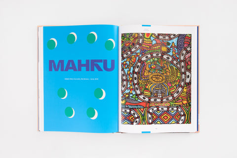 Página interna do livro "Máquina de ritmo – som e música na arte brasileira" mostrando o capítulo dedicado a Mahku.